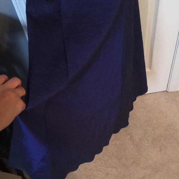 Royal Blue Beaded Mermaid Prom Dress - Picture 5 of 11